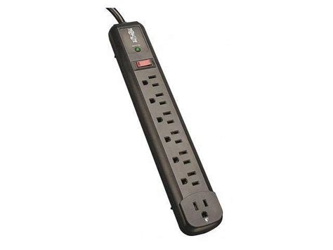 Tripp Lite Surge Protector 7 Right Angle Outlets 4ft Cord 540 Joules Tlp74rb