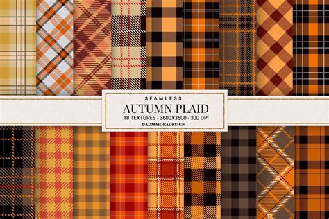 Autumn Plaid Digital Paper Graphic By Admaioradesign Creative Fabrica