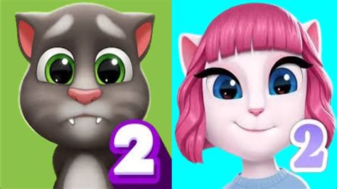 Talking Angela 2 Vs My Talking Tom 2 New Funny Video Latest Version Tom And Angela T For