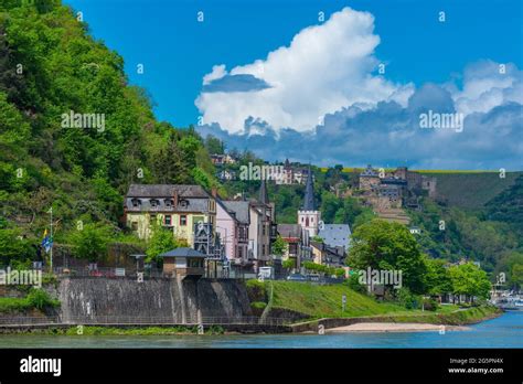 Stadtbild St Goar Mit Schloss Rheinfels Oberes Mittelrheintal Unesco