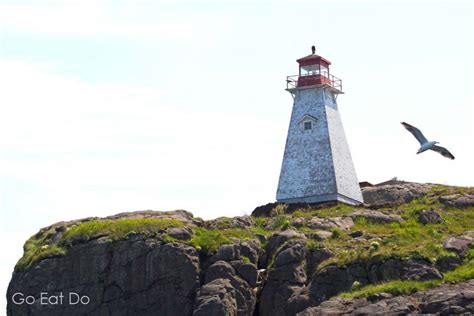 Boars Head Lighthouse At Digby Neck Seen During A Whale Watching Tour