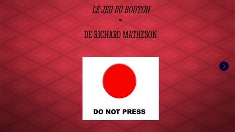 Le Jeu Du Bouton De Richard Matheson