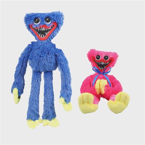 Poppy Playtime Kit Pelúcia 2 Unidades Personagem Huggy Wuggy E Poppy