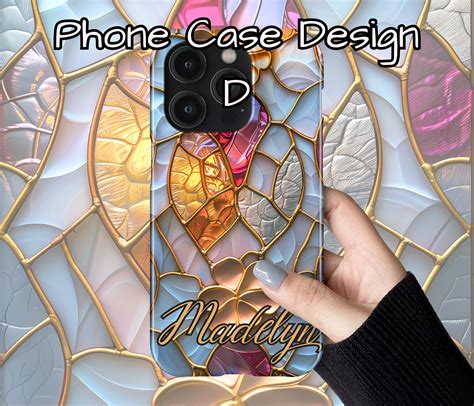 Personalized Captivating Stained Glass Phone Case Unique Mosaic Stained Glass Design Iphone