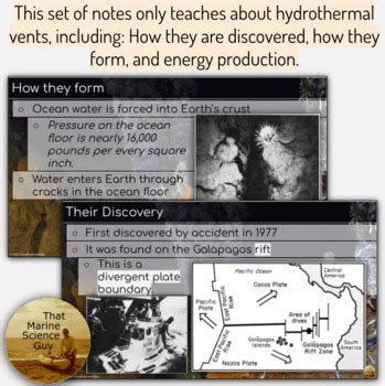 Lecture Notes On Hydrothermal Vents And Chemosynthesis For Marine Science