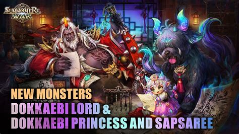 NEW MONSTERS Dokkaebi Lord And Dokkaebi Princess And Sapsaree YouTube