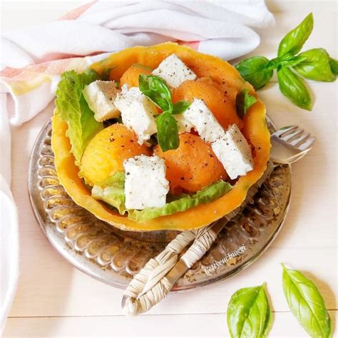 Insalata Fresca Di Melone E Feta Greca Al Ta Cucina Kettycucinooggi