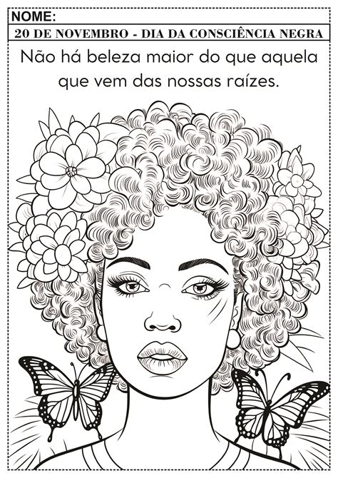 Dia Da Consciência Negra Para Colorir - Desenhos para colorir do Dia da Consciência Negra