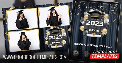 Formal Graduation Photo Booth Theme Released Photo Booth Templates Overlays And Screen Easy To