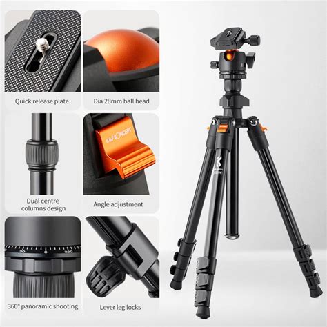 Flexible Portable Tripod 64 1 6M 17 6Lbs 8Kg K234A0 Bh 28L K F Concept