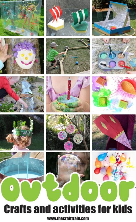 Outdoor activities and crafts for kids - The Craft Train