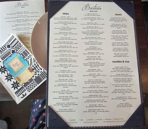 Menu at Bastian, Bandra, Mumbai, Kamal Building