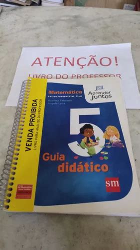 Aprender Juntos Matemática 5 Guia Didático Professor MercadoLivre