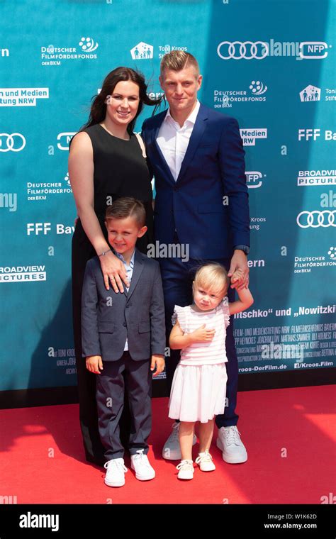 Footballer Toni KROOS with his family, wife Jessica, son Leon and ...