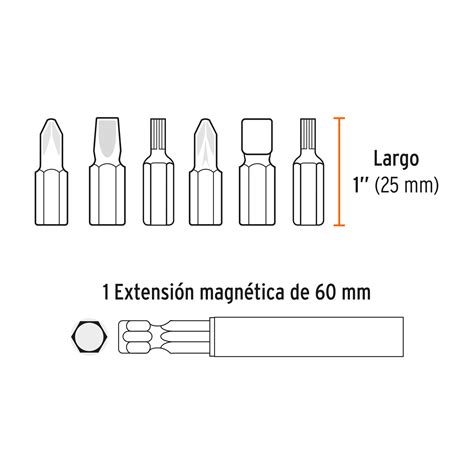 Ficha Tecnica Juego De Puntas Mixtas Largo Estuche Pl Stico Expert