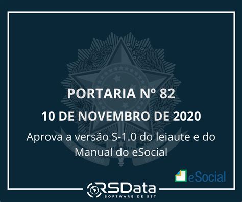 Portaria Conjunta N Aprova O Do Leiaute E Do Manual Do Esocial