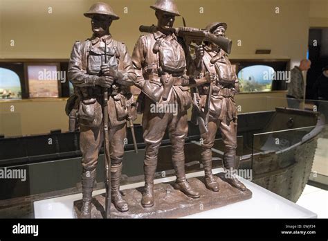 Australian War Memorial military museum in Canberra with sculpture of ...