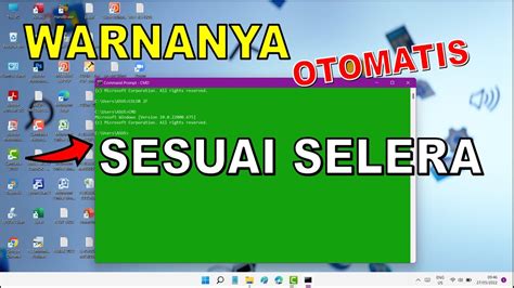 Cara Merubah Warna Teks Dan Background Cmd Command Prompt Youtube