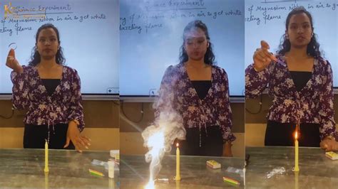 Class 10 Cbse Activity 1 1 Burning Of Magnesium Ribbon Chapter 1 Cbse K2institute Youtube