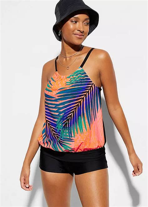 Palm Leaf Tankini By Bonprix Curvissa