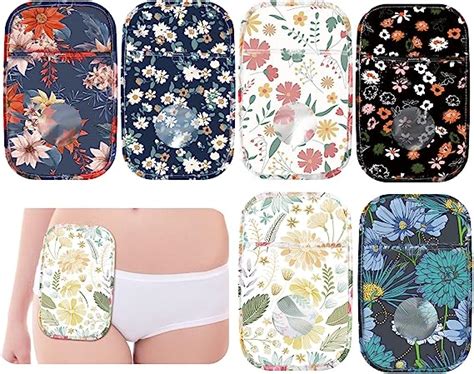 6 Pieces Ostomy Bag Covers Waterproof Ostomy Shower Cover Stretchy