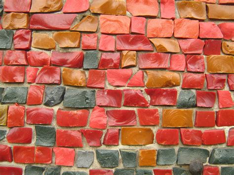 Colorful brick wall - art design