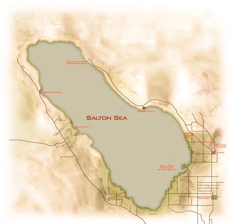 Salton Sea Map: Map of California's Salton Sea