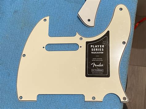 Genuine Fender Telecaster 8 Hole Pickguard 3 Ply Parchment Reverb