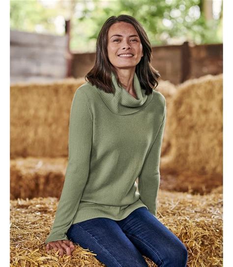 Bayswater Cashmere And Merino Long Sleeve Cowl Neck Jumper Woolovers Au