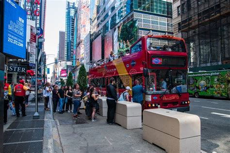 Sightseeing Bus Times Square Editorial Photography Image Of 42nd