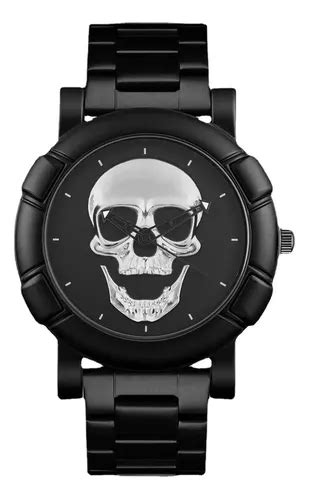 Reloj Calavera Extensible Acero Inoxidable Caballero Skull