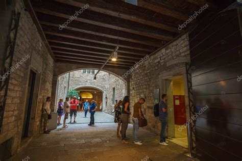 Panoramic View Of The Interior Of Museu Picasso De Barcelona The Museum