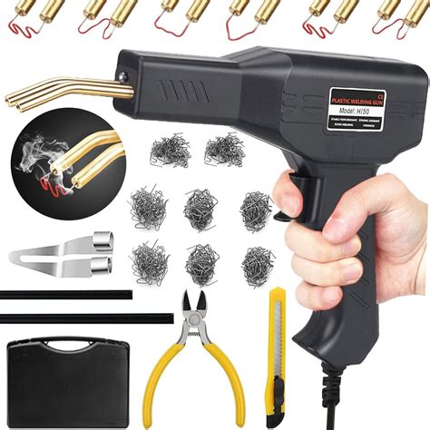 W Plastic Welder Plastic Welding Kit With Pcs Hot Staples Pcs Pp Plastic Welding Rods