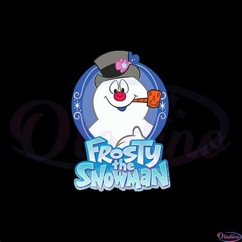 Frosty The Snowman Portrait Logo Svg Graphic Designs Files