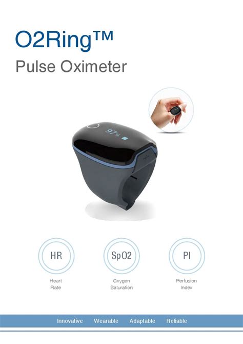 Lepu Creative O Ring Continuous Ring Oximeter Finger Oxygen Monitor