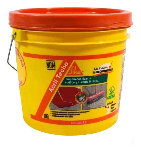 Sika Acril Techo Rojo Galon 4 5kg MercadoLibre