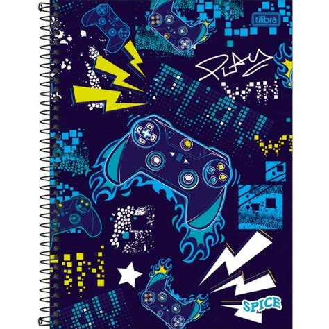 Caderno Espiral Capa Dura Universit Rio Mat Rias Spice Masculino