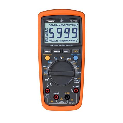 72 7780 Tenma Handheld Digital Multimeter 6000 Count True RMS