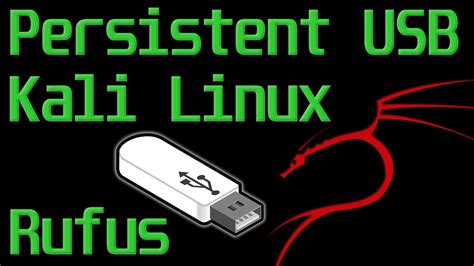 Bootable USB Kali Linux Persistence Using Rufus YouTube