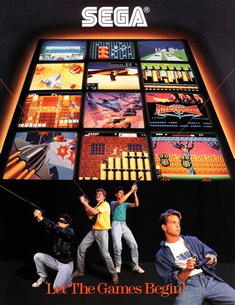 The Sega Source Awesome Sega Master System Poster From 1988