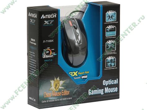 Оптическая мышь Оптическая мышь A4Tech "Gaming Mouse X7 X-710BK", 6кн ...