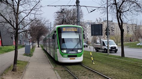 Noul tramvai Astra Imperio Metropolitan 3826 în prima zi de exploatare