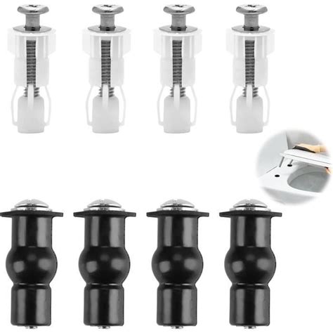 8 Pièces Abattant Wc Fixations Charnières Universelle Vis Extensibles