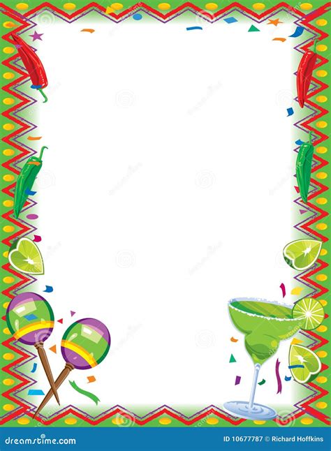 Royalty Free Stock Photography: Fiesta Border. Image: 10677787