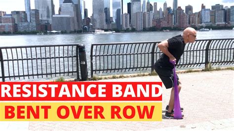 Bent Over Row With Resistance Band Resistance Band Bent Over Row