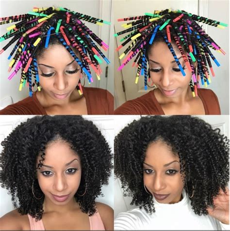 A Different Twist Using Straws To Set Your Hair Straw Curls Straw