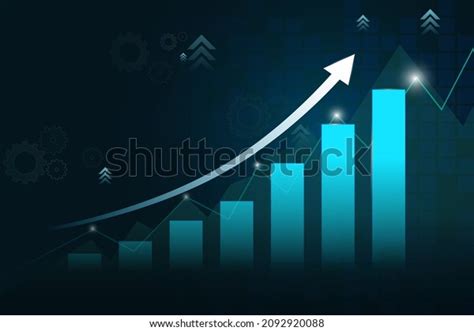 Blue Background Concept Corporate Growth Consists Stock Vector Royalty