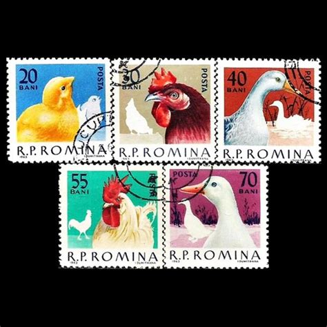 Jual Ps Rumania Postage Stamps Birds Domestic Poultry