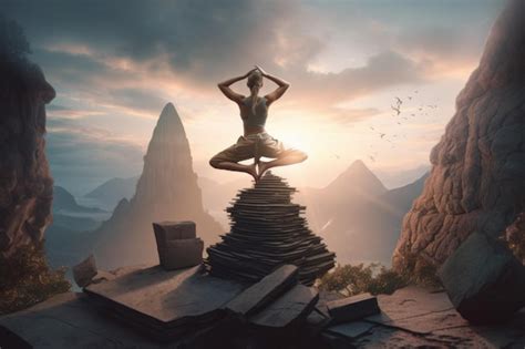 Premium Ai Image Finding Balance And Inner Harmony Through Yoga Poses