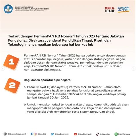 Penjelasan Penilaian Hasil Kerja Dosen Sesuai Permenpan Rb Nomor 1